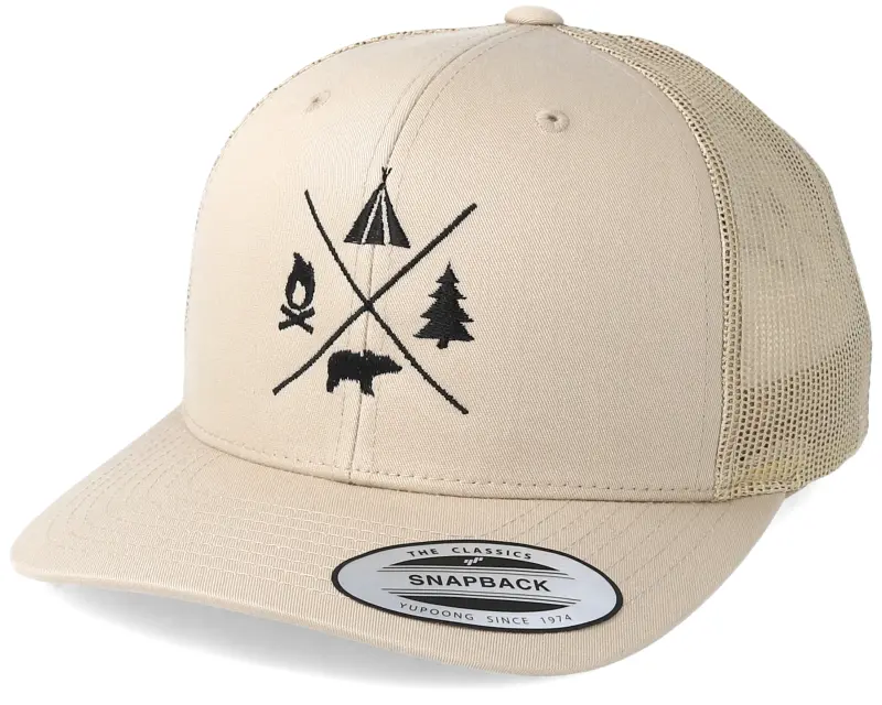 Wild Spirit Camping Logo Beige Trucker online
