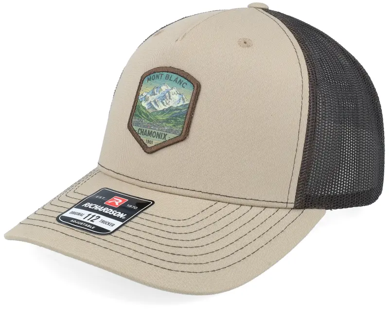 Wild Spirit Chamonix Mont Blanc Patch 112FP Split Khaki/Coffee A-Frame Trucker online