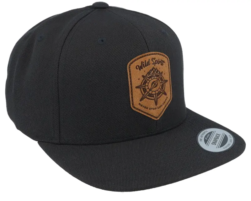 Wild Spirit Compass Shield Brown Patch Black Snapback online