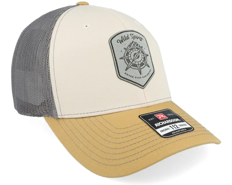 Wild Spirit Compass Shield Grey Patch Beige/Grey/Amber Gold online