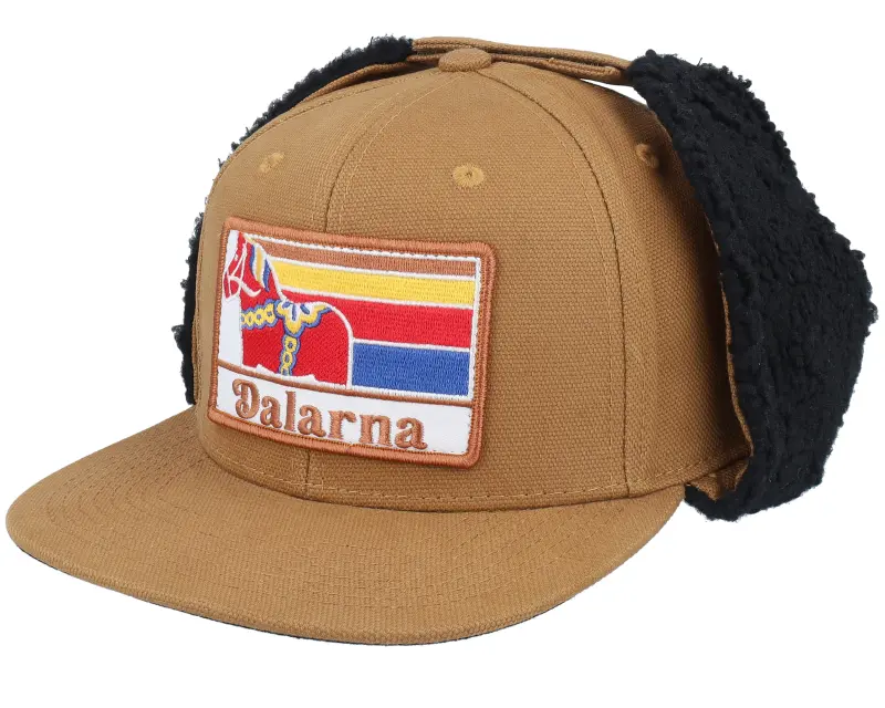 Wild Spirit Dalarna Canvas Flatbrim Caramel/Black Earflap online