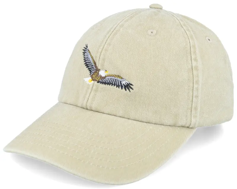 Wild Spirit Flying Eagle Embroidery Khaki Dad Cap online