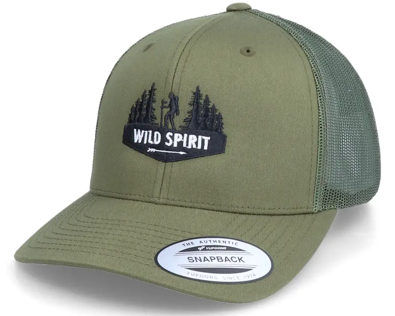 Wild Spirit Forest Walker Logo Olive Trucker online