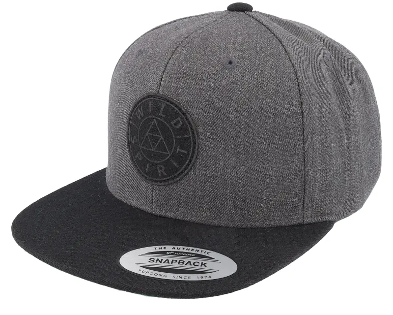 Wild Spirit Logo Basic Mountain Charcoal/Black Snapback online