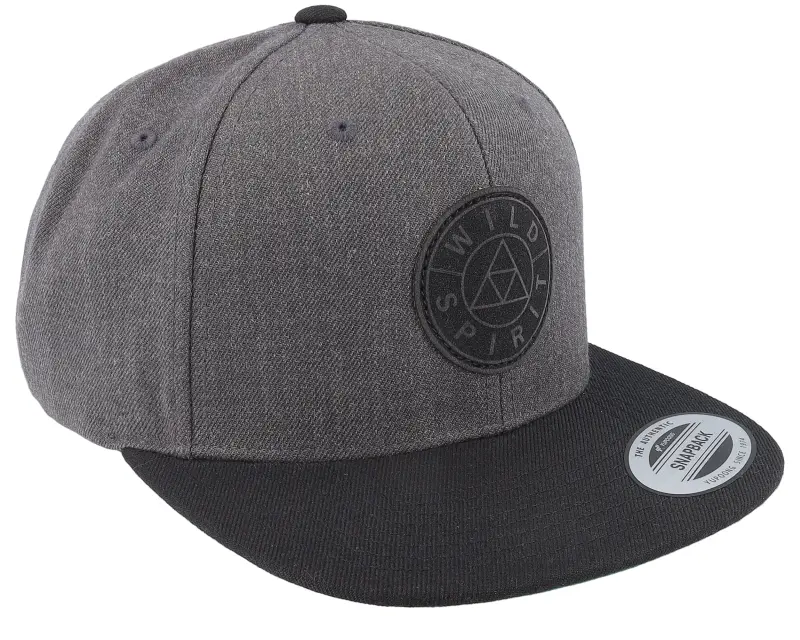 Wild Spirit Logo Basic Mountain Charcoal/Black Snapback online