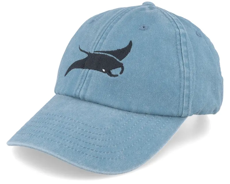 Wild Spirit Manta Ray Washed Denim Light Blue Dad Cap online