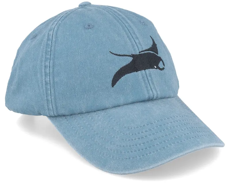 Wild Spirit Manta Ray Washed Denim Light Blue Dad Cap online