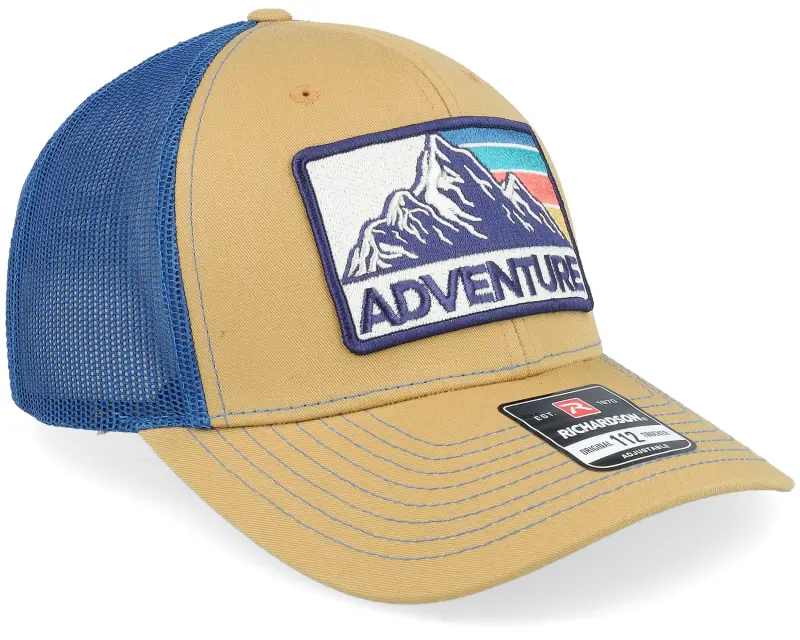 Wild Spirit Mountain Adventure Patch Biscuit/True Blue Trucker online