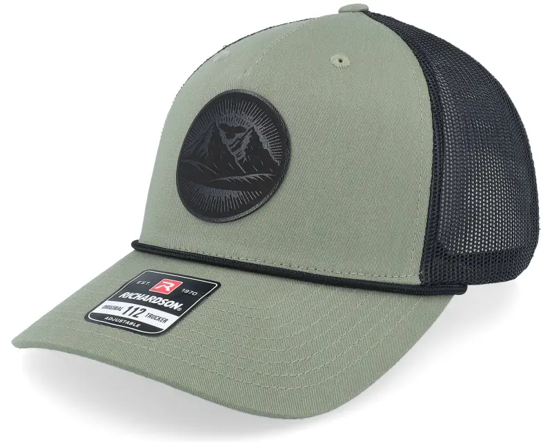 Wild Spirit Mountain And Eagle Black Patch Loden/Black Rope A-frame Trucker online
