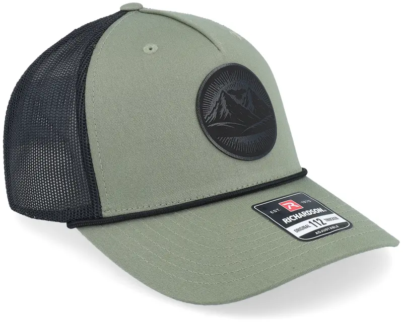 Wild Spirit Mountain And Eagle Black Patch Loden/Black Rope A-frame Trucker online