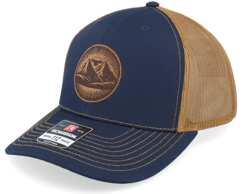 Wild Spirit Mountain And Eagle Brown Patch Navy/Caramel Trucker online
