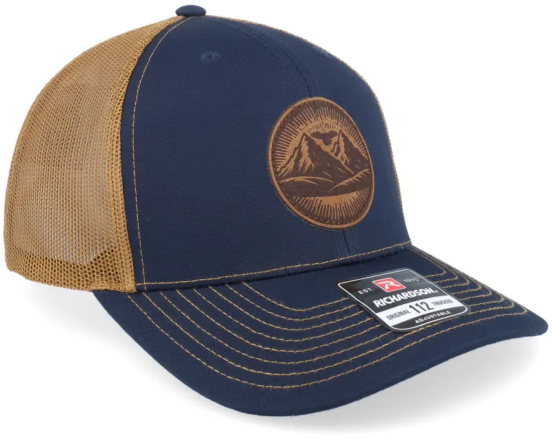 Wild Spirit Mountain And Eagle Brown Patch Navy/Caramel Trucker online