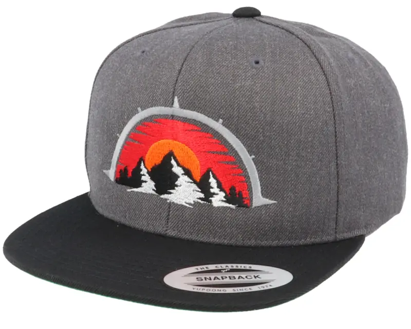 Wild Spirit Mountain Compass Charcoal Snapback online