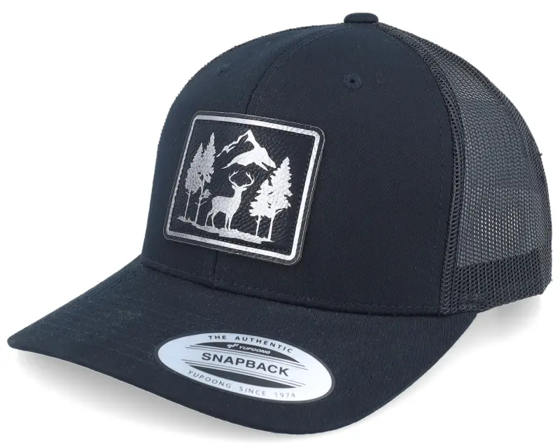 Wild Spirit Mountain Deer Scenery Retro Black Trucker online