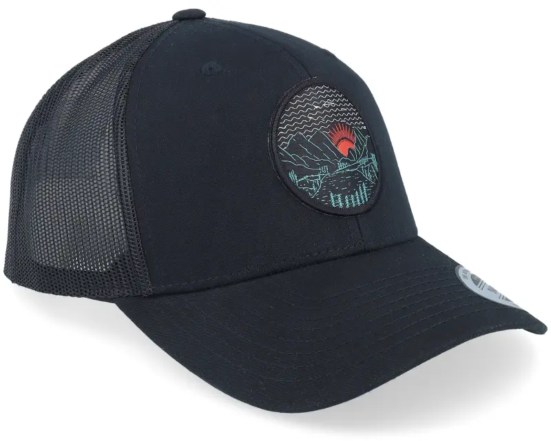 Wild Spirit Mountain Valley Sunset Black Trucker online