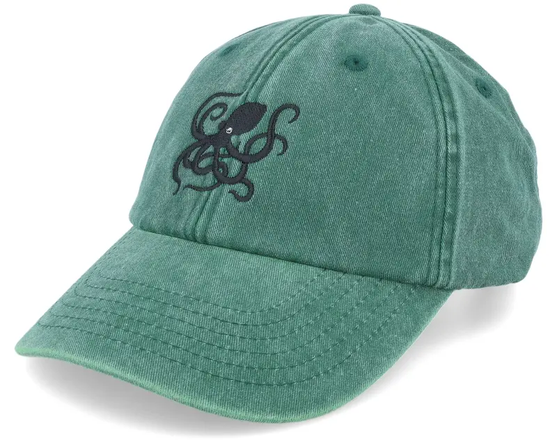 Wild Spirit Octopus Washed Bottle Green Dad Cap online