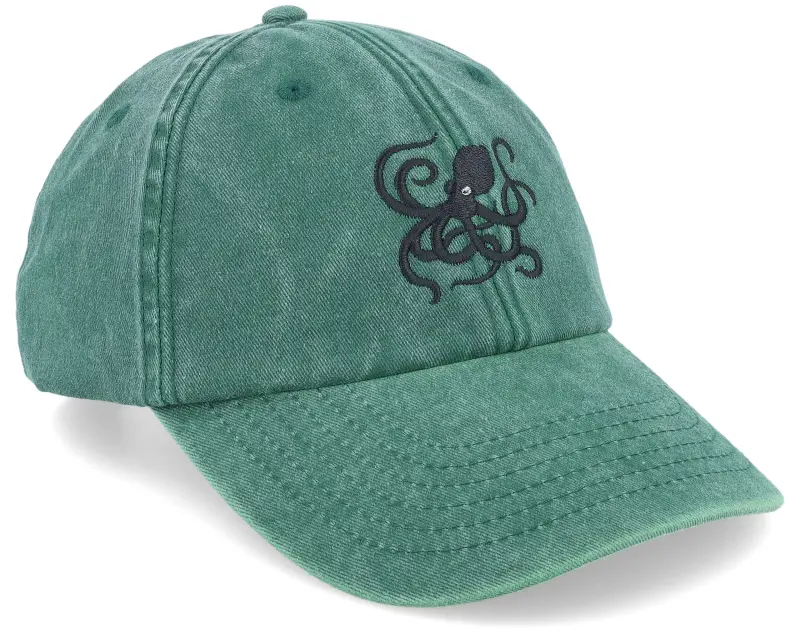 Wild Spirit Octopus Washed Bottle Green Dad Cap online