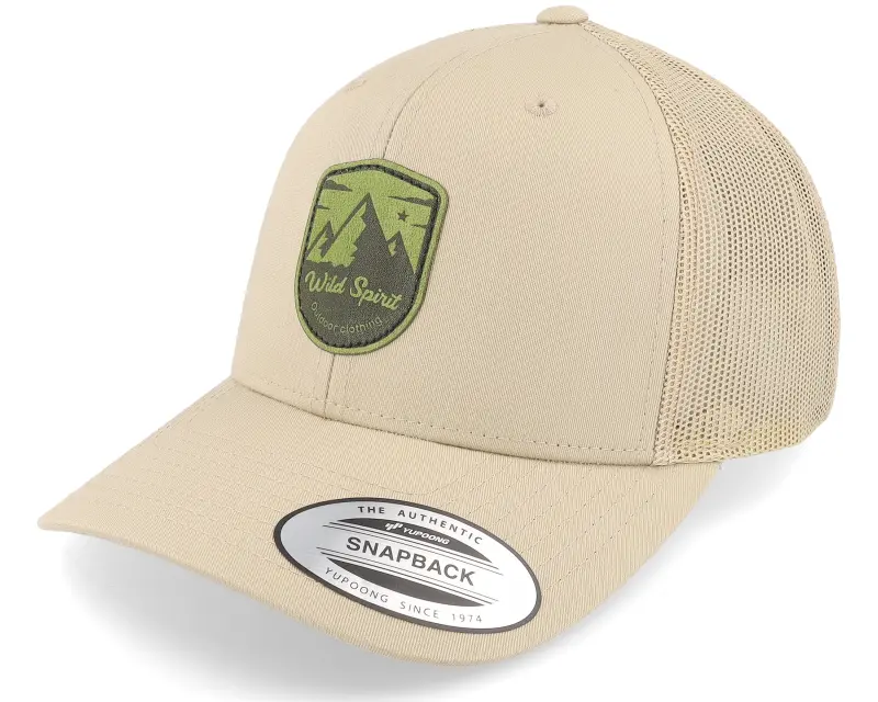 Wild Spirit Shield Peak Retro 2-tone Khaki Trucker online