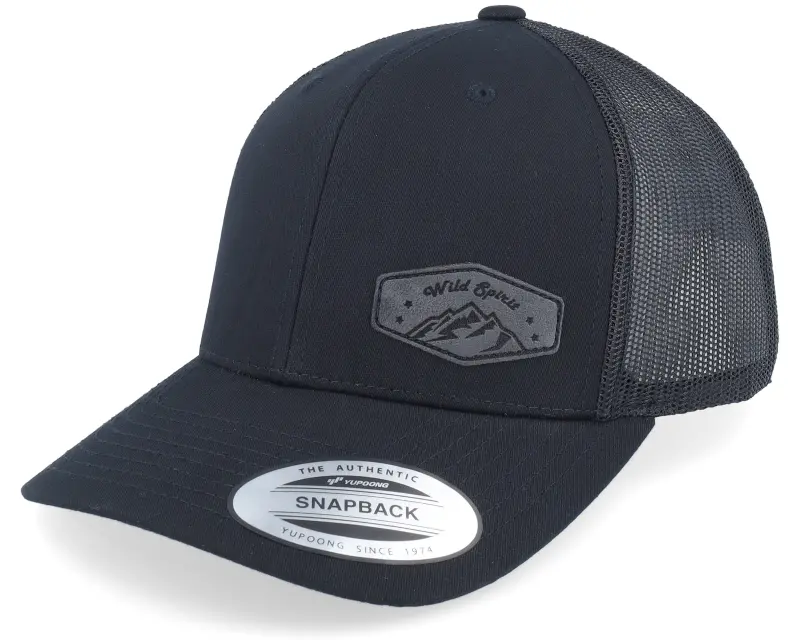 Wild Spirit Small Mountain Black Patch Black Trucker online