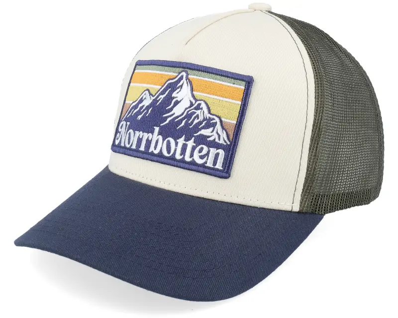 Wild Spirit Swedish Norrbotten Landscape Stone/Olive/Navy A-Frame Trucker online