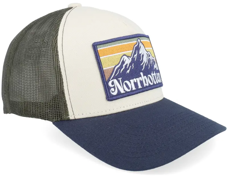 Wild Spirit Swedish Norrbotten Landscape Stone/Olive/Navy A-Frame Trucker online