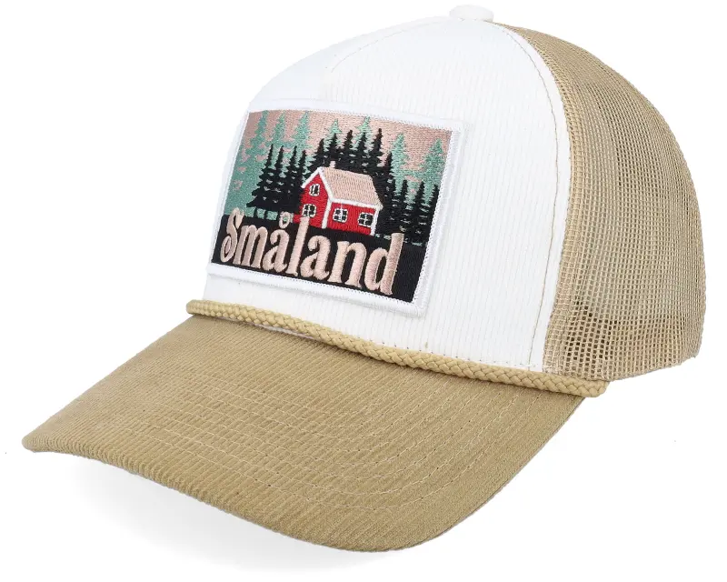 Wild Spirit Swedish Småland Landscape Rope Cord Off White/Khaki A-Frame Trucker online