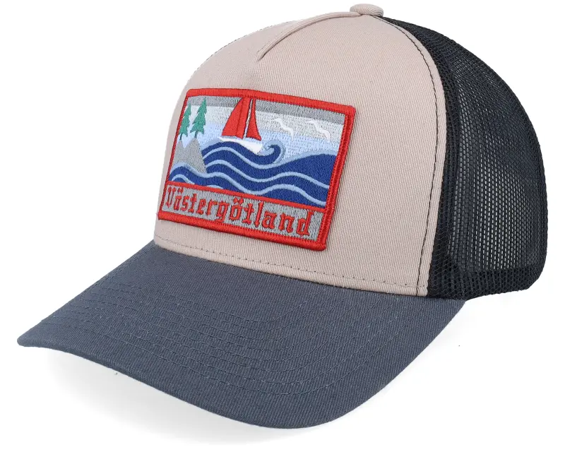 Wild Spirit Swedish Västergötland Landscape Grey/Black/Charcoal A-Frame Trucker online