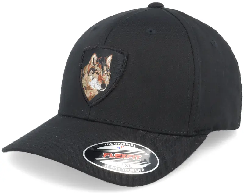 Wild Spirit Wolf Badge Black Flexfit online