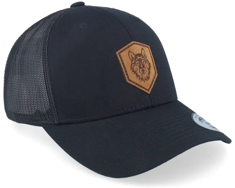 Wild Spirit Wolf Paw Shield Patch Retro Black Trucker online