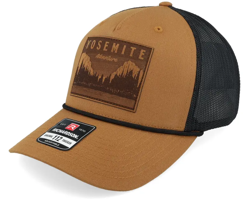 Wild Spirit Yosemite Adventure Brown Patch Caramel/Black Rope Trucker online