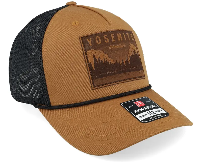 Wild Spirit Yosemite Adventure Brown Patch Caramel/Black Rope Trucker online