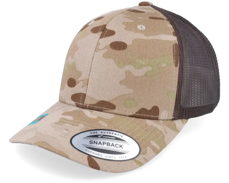 Yupoong 6-Panel Multicam Arid/Brown Trucker online