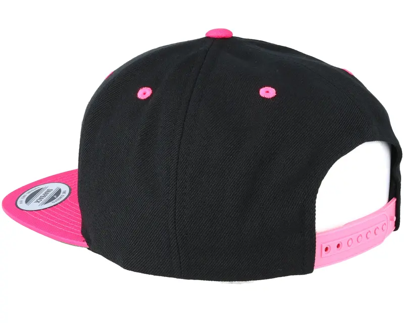 Yupoong Black/Neon Pink Snapback online