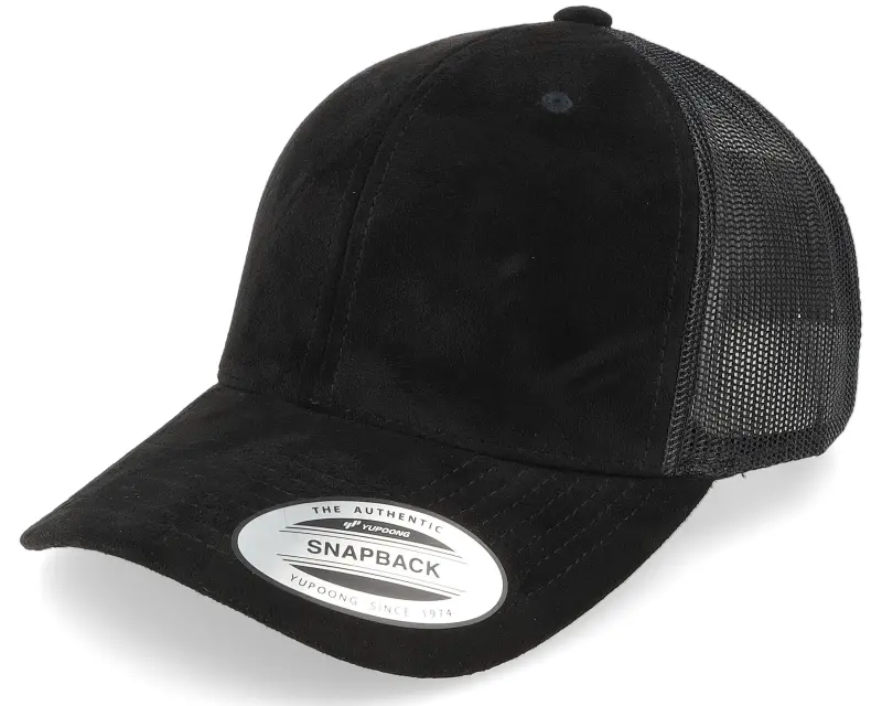 Yupoong Black Suede Trucker online