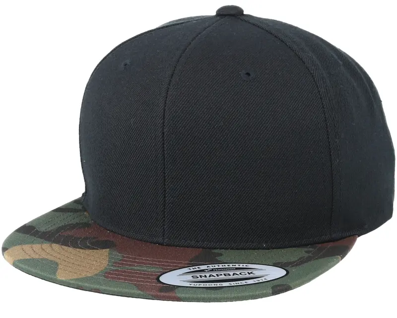 Yupoong Camo Black Snapback online