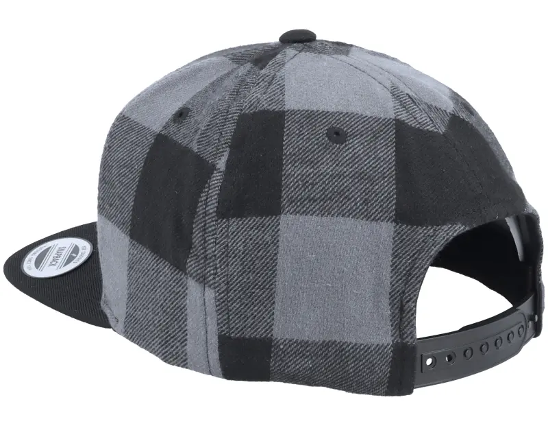 Yupoong Checked Flanell Black/Grey Snapback online
