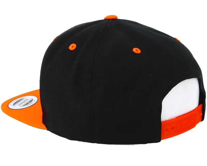 Yupoong Classic Black/Neon Orange Snapback online
