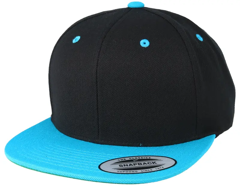 Yupoong Classic Black/Teal Snapback online
