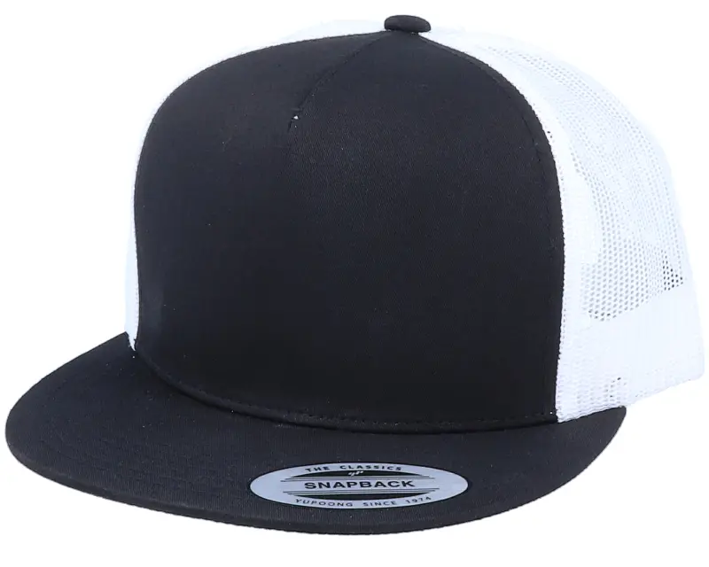Yupoong Classic Black/White A-Frame Trucker Snapback online