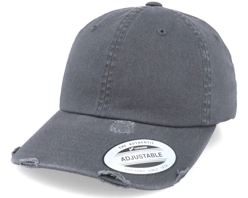 Yupoong Dark Grey Destroyed Dad Cap online