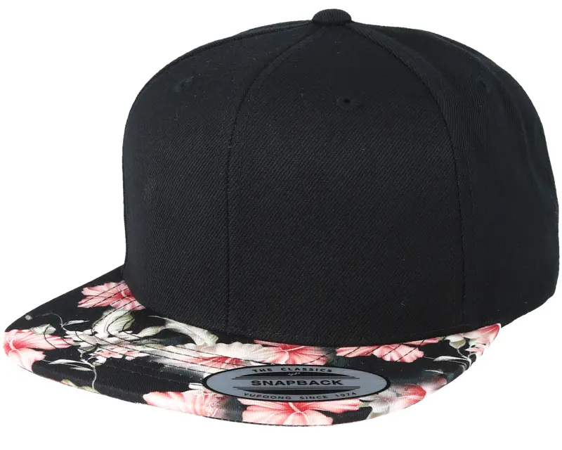 Yupoong Floral Red Black Snapback online