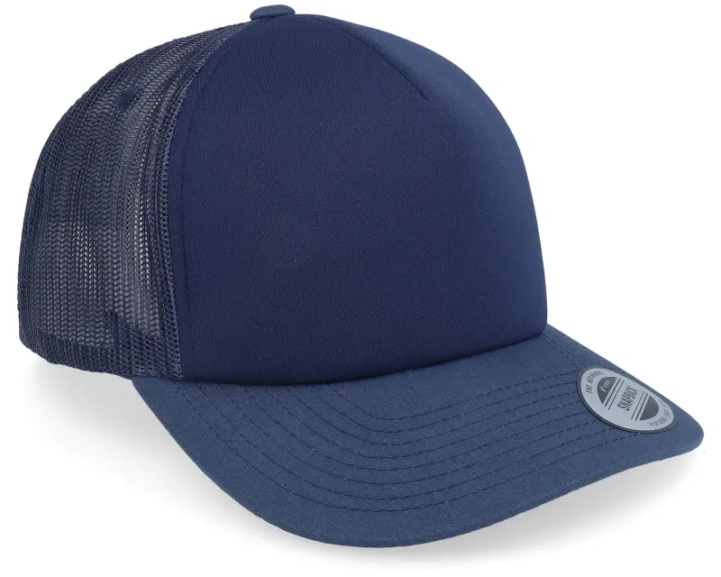 Yupoong Foam Blank Flat Navy Trucker online