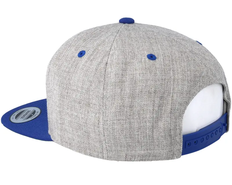 Yupoong Heather Grey/Royal Snapback online