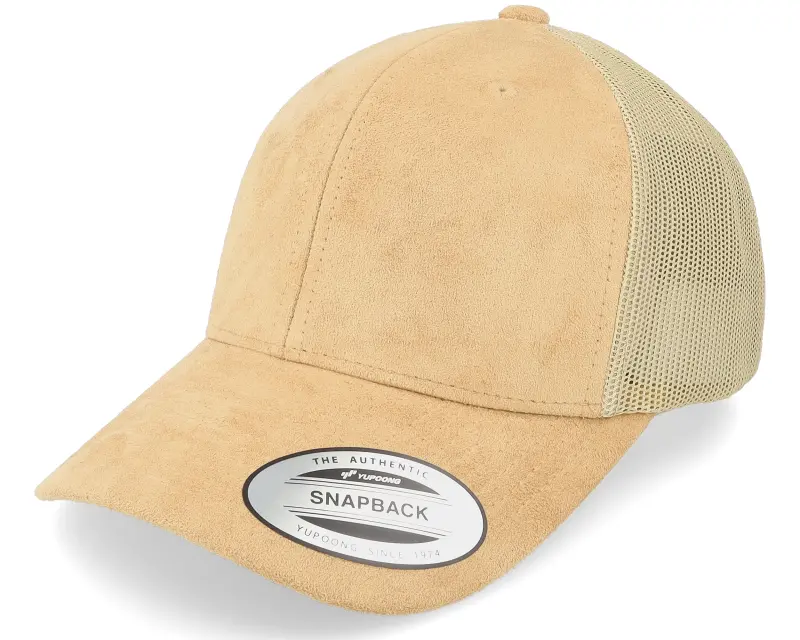 Yupoong Khaki Suede Trucker online