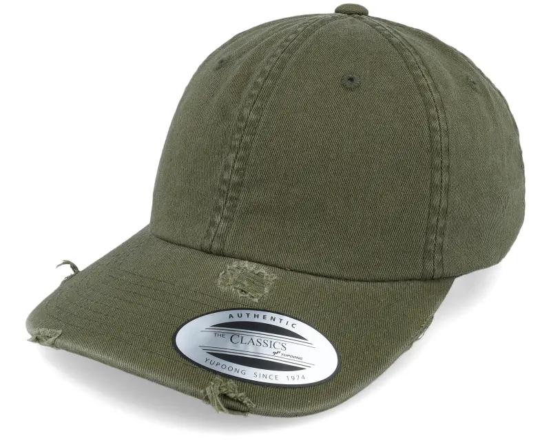 Yupoong Olive Destroyed Dad Cap online