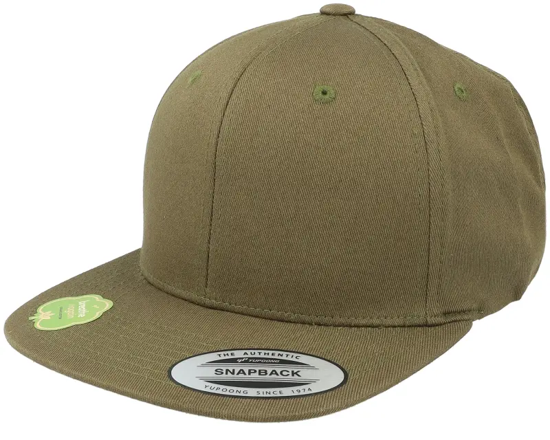 Yupoong Organic Cotton Burnt Olive Snapback online