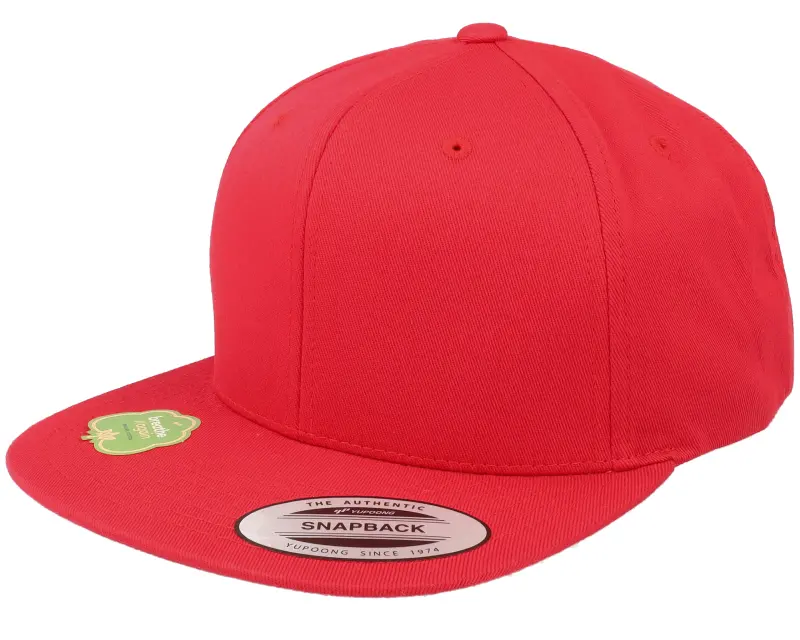 Yupoong Organic Cotton Red Snapback online