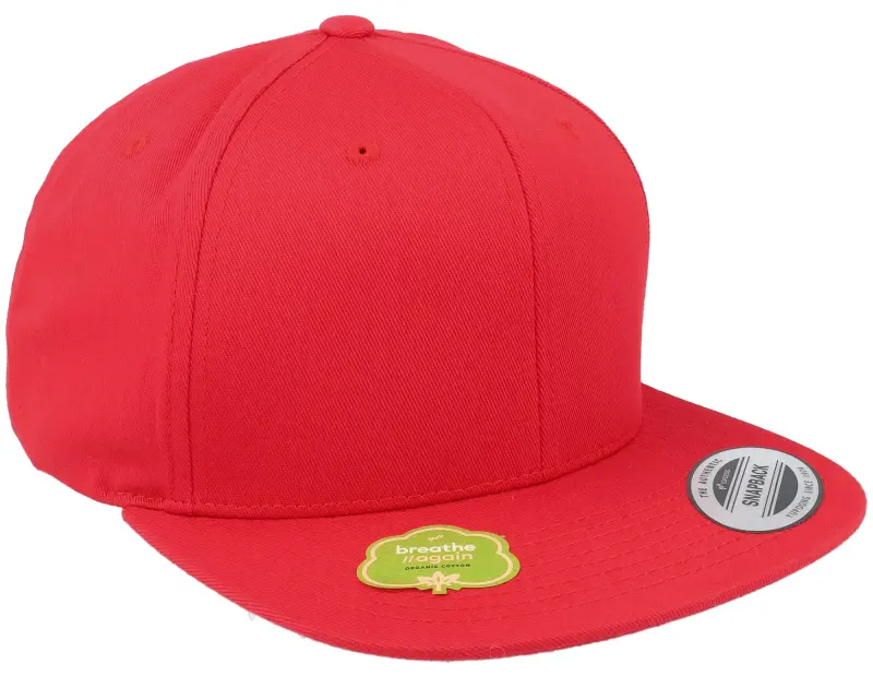 Yupoong Organic Cotton Red Snapback online