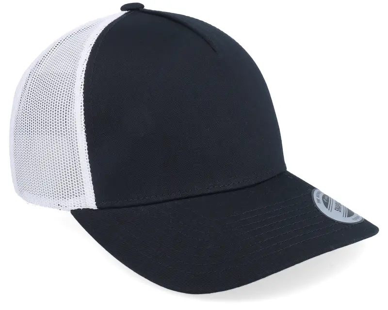 Yupoong Retro 2-Tone Black/White A-Frame Trucker online
