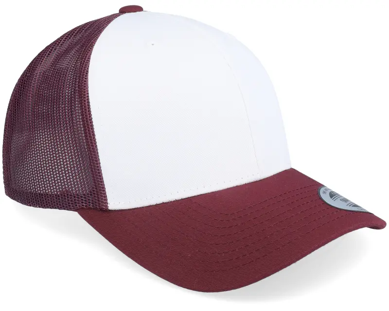 Yupoong Retro Maroon/White/Maroon Trucker online
